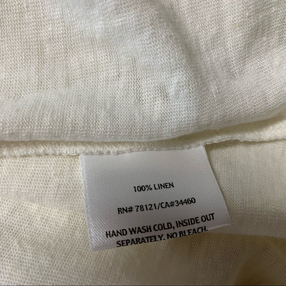 EILEEN FISHER Linen Sparkle Tank Top, XL - Picture 10 of 11